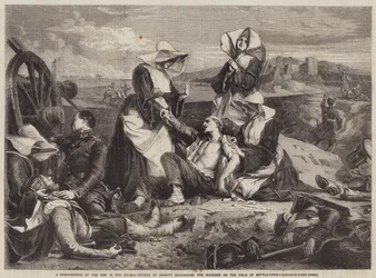 A Reminiscence of the War in the Crimea, Sisters of Charity succouring the Wounded on the Field of Battle